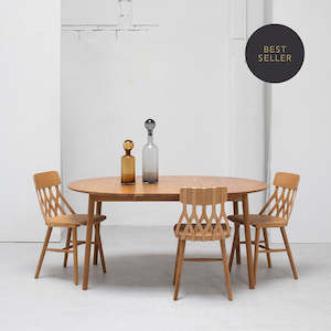 Dining Collection: Zigzag Extension Dining Table - Round