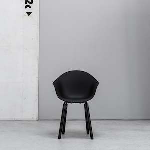 Dining Collection: TA Bucket Chair with Black Oak Legs