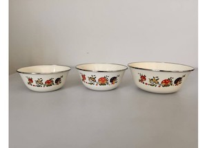 Enamel Mixing Bowls Set of 3