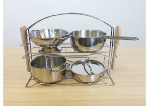 Stainless steel pots and pans 8pcs