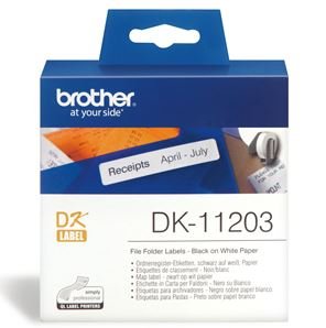 Products: Brother DK11203 400 Multi-Purpose Address Labels 17mm x 87mm