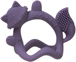 B.Box Wrist Teether -- Peony Fox