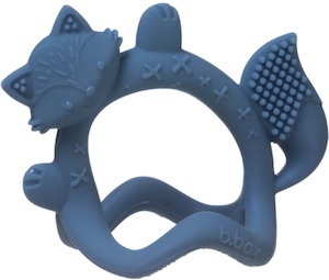 Clothing: B.Box Wrist Teether -- Lullaby Blue Fox