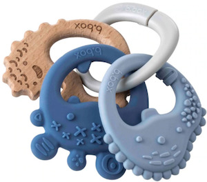 B.Box Trio Teether -  Lullaby Blue