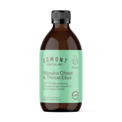 Honey manufacturing - blended: Mānuka Chest & Throat Elixir 200ml