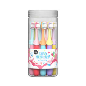 Colourful Kids Toothbrushes 10pcs Set