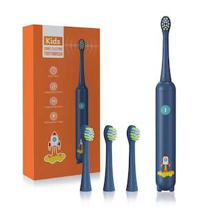 Kids Sonic Electric Toothbrush with Extra Brush Heads