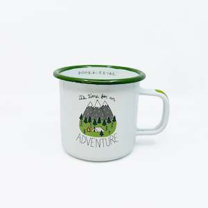 It's Time for an Adventure Enamel Mug 350ml