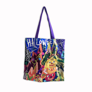 Halloween Canvas Large Tote Bag