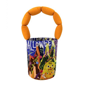 Internet only: Halloween Padded Handle Canvas Bucket Bags