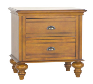 New Country 2-Drawer Bedside