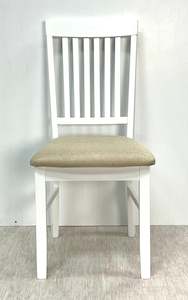 Sicily Dining Chair Solid Ash Wood and Fabric Seat