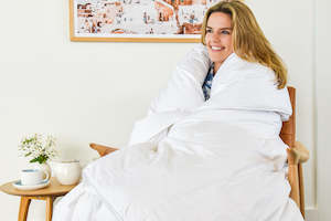 Synthetic fibre textile: 50% Hungarian Duck Down Duvet - Made in NZ