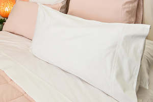 Synthetic fibre textile: 100% Cotton Pillowcases - Lodge - Made in NZ