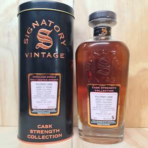 Pulteney ' Signatory Cask Strength Collection ' 12 Year Old 2008 Sherr…