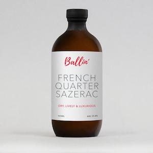 Ready To Drink: Ballin' Drinks French Quarter Sazerac 500ml