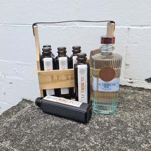 Le Tribute Gin & Tonic Wooden Crate Gift Pack 700ml