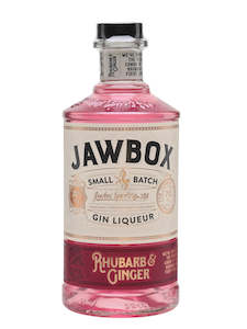 Irish Gin: Jawbox Rhubarb & Ginger Gin Liqueur 700ml