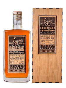 Mhoba Select Reserve Glass Cask 60 South African Rum 700ml