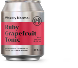 Weirdly Normal Ruby Grapefruit Tonic 250ml Can x 4