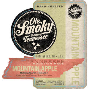 Ole Smokey Whiskey Moonshine Collection: Ole Smoky Mountain Apple Whiskey 750ml