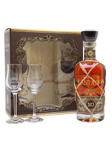 Drinks By Dram Collection: Plantation XO 20th Anniversary 700ml with Two Glasses Gift Set