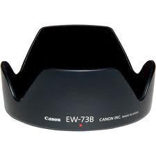 Telephone including mobile phone: Canon Ew-73b lens hood - lens hoods - camera accessories - cameras