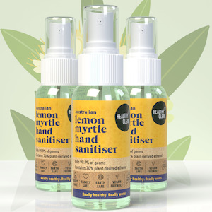 Family Value 3 Pack Mini Hand Sanitizer Spray w/Lemon Myrtle Essential Oil