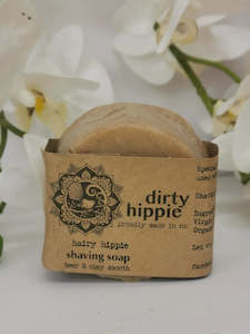 Dirty Hippie- Beer, Clay & Pine Shaving Soap, Manly As!