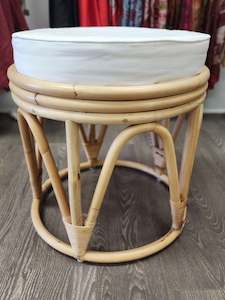 Rattan Stool With Cushion