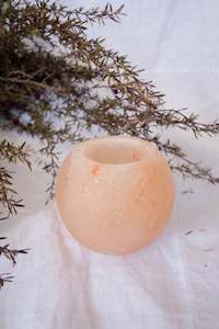 Round Salt Tealight Holder