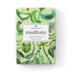 Affirmation Gifts: Quote Box - Meditate