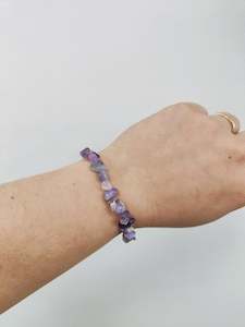 Amethyst Chip Bracelet