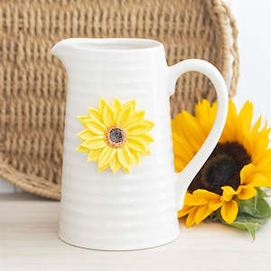 Sunflower Ceramic Jug