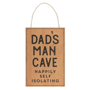 Garden: Man Cave Plaque