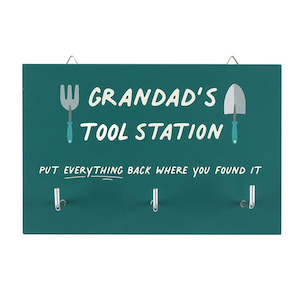 Garden: Grandads Tool Station Plaque