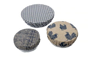 R&H Food Cover Gingham - Blueberry