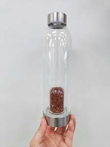 Red Jasper Chip - Crystal Drink Bottle