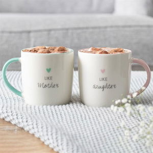 Mother Daughter Double Mug Set