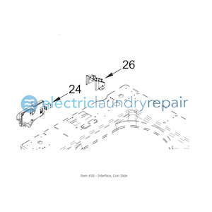 Washing Machine Replacement Parts: Maytag #10491734 Interface, Coin Slide | Washer Replacement Part