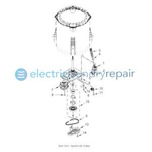 Maytag #10759993 Splutch Kit, Pulley | Washer Replacement Part