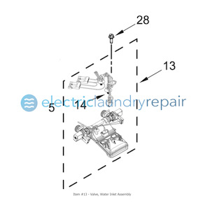 Maytag #10843664 Valve, Water Inlet Assembly | Washer Replacement Part