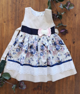 Infant clothing: Sleeveless Floral Frock