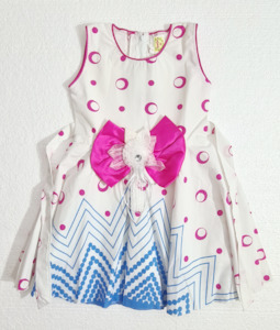 Pink & Blue Girls Frock