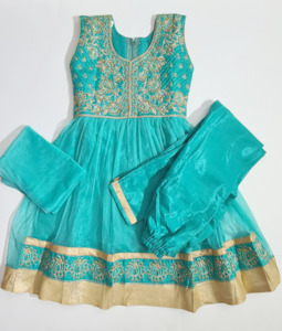 Rama Green Anarkali Suit