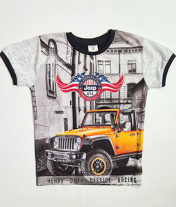 Kids T-Shirt with Jeep 4x4 Print