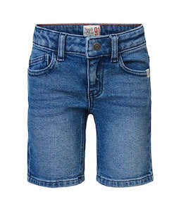 Boy's Cotton Duncan Denim Shorts - Medium Blue Wash