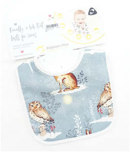 Winter Moon Owl & Hare - Junior Bib