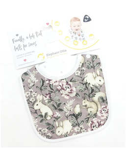 Mauve Bunny - Junior Bib