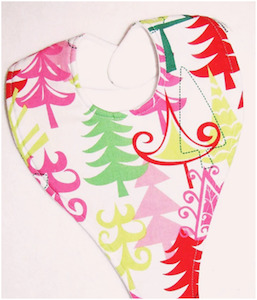 Drop Me Not Bibs: Xmas Trees Bib (Drop-Me-Not)